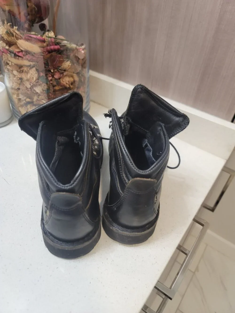 Danner Mountain Pass Black Glace GoreTex Hiking Boots Men's Sz 11.5 USA Rugged